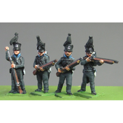 Leib Regiment firing and loading, Waterloo (18mm)