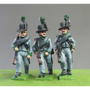Avantgarde Rifles marching, Waterloo (18mm)