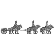 Foot artillery heavy limber team (18mm)