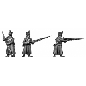 Musketeer, shako, greatcoat, skirmishing (18mm)