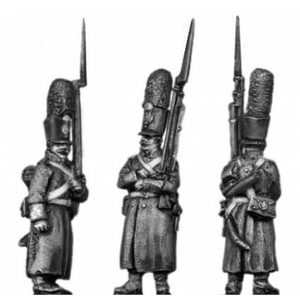 Grenadier, shako, greatcoat, march attack (18mm)