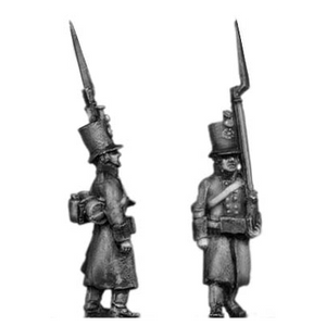 Jager, greatcoat, marching (18mm)