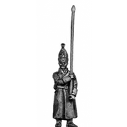 Pavlov Grenadier standard bearer in greatcoat (18mm)