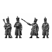 Foot artillery crewman, in greatcoat, firing (18mm)