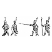 Horse artillery crew, hussar uniform, shako (18mm)