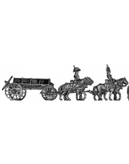 NEW - Caisson set - 4 horse, walking (18mm)
