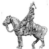 Mounted officer, greatcoat (18mm)