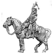 Mounted officer, greatcoat (18mm)