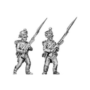 Fusilier, lozenge plate, cords on shako, advancing (18mm)