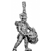 Drummer, shako and plume (18mm)