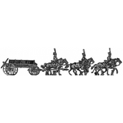 Guard horse artillery caisson - galloping (18mm)