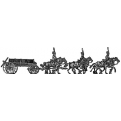Guard horse artillery caisson - galloping (18mm)