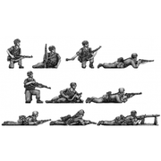Fallschirmjager section, prone (20mm)