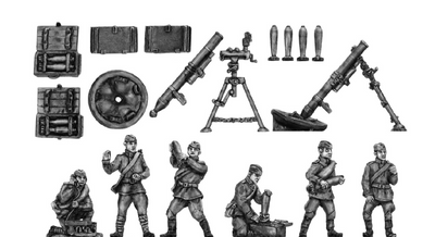 120mm Mortars and crew (20mm)