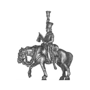 Hussar trumpeter, shako (18mm)