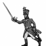 German fusilier officer, shako, advancing (18mm)