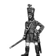 German fusilier officer, shako, standing (18mm)