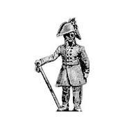 Dismounted officer, cocked hat (18mm)