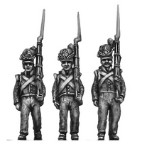 Belgian Line Infantry, flank company, marching (18mm)