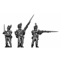 Belgian Line Infantry, flank company, firing and loading (18mm)