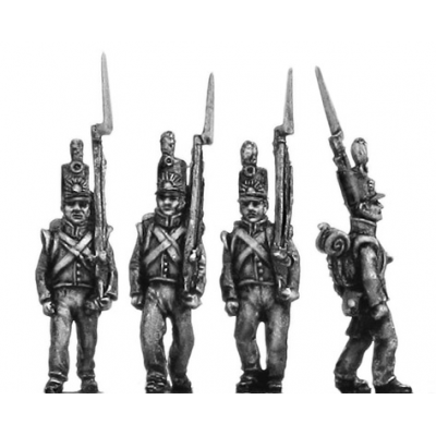 Dutch militia, flank, marching (18mm)