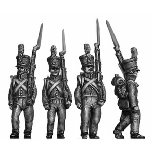 Chasseur / Jaeger, flank, marching (18mm)