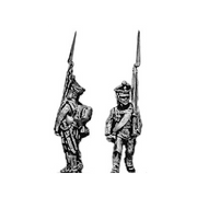 Musketeer/Jager, march attack (18mm)