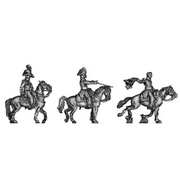 Russian Staff Officers mounted (18mm)