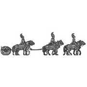 Horse artillery light limber team (18mm)