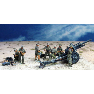 DAK IeFH18 10.5cm artillery crew (20mm)