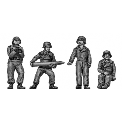 Panzer Jaeger crew, helmets (20mm)