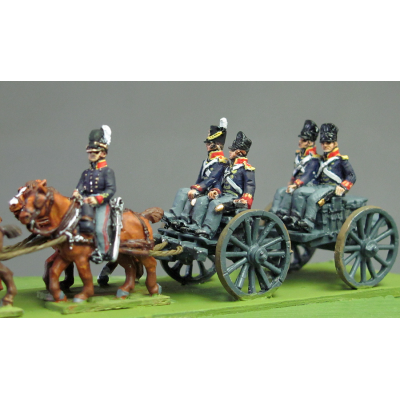 Royal artillery limber riders (18mm)