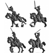 British Household Cavalry Troopers charging (18mm)