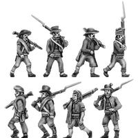 Spanish guerrillas marching (18mm)