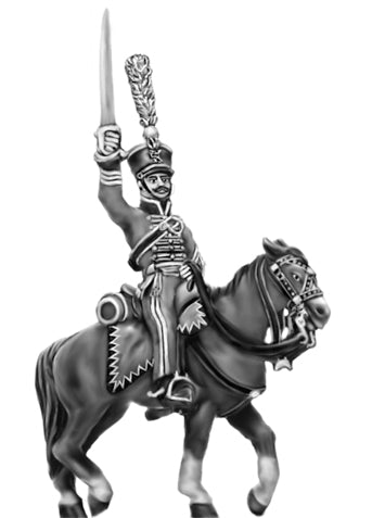 Saxon Hussar Officer (18mm)