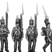 Flank company, marching, shoulder arms (18mm)