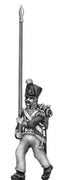 Flag bearer, covered shako (18mm)