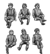 Seated Soviet Tank crew - Set 2 (20mm)