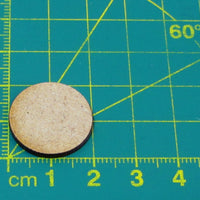 Round MDF bases - 20mm diameter (qty 25)