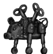 Mechanical clockwork pig (28mm)