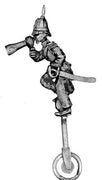 Umpire on unicycle with megaphone (28mm)