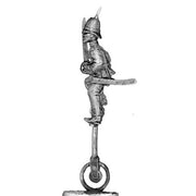 Officer on unicycle in pith helmet (28mm)