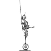 Standard bearer on unicycle in pith helmet (28mm)