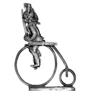 Cuirassier on penny-farthing in helmet (28mm)