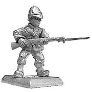 British infantryman advancing with fixed bayonet (28mm)