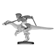Racing raptor and jockey (28mm)