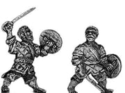African sword and bucklerman, bare head (15mm)