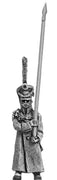 Grenadier standard bearer in greatcoat (18mm)
