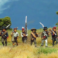 Spanish guerrillas marching (18mm)