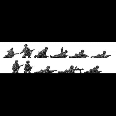 Airborne squad kneeling and prone (20mm)